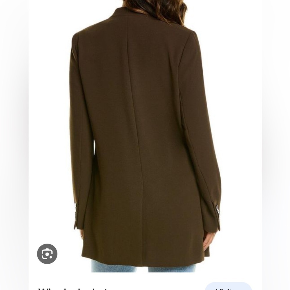 Gorgeous brown Theory lightweight crepe blazer - Picture 7 of 8